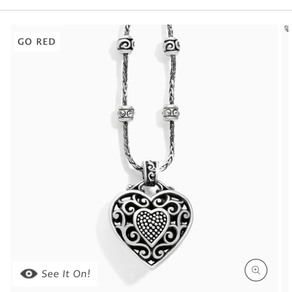 BN Brighton Reno heart necklace sterling silver